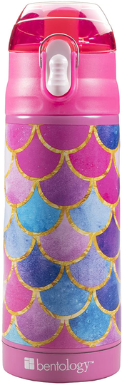 Bentology Lunch Box Set for Kids - Girls Insulated Lunchbox Tote, Water Bottle, and Ice Pack - 3 Pieces - Kitty