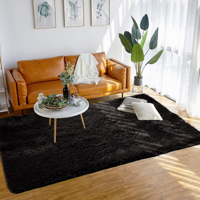 Merelax Soft Modern Indoor Large Shaggy Rug for Bedroom Livingroom Dorm Kids Room Home Decorative, Non-Slip Plush Fluffy Furry Fur Area Rugs Comfy Nursery Accent Floor Carpet 5x8 Feet, Pink