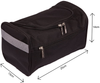 TravelMore Hanging Travel Toiletry Bag Organizer & Bathroom Hygiene Dopp Kit with Hook for Traveling Accessories Toiletries Bathroom Shaving & Makeup for Men and Woman - Black