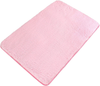 uxcell Soft Plush Bathroom Rug Bath Mat, Thick and Shaggy Area Rug Ultra Absorbent Non-Slip Bath Rug for Living, Bedroom, Machine Washable Pink 16" x 24"