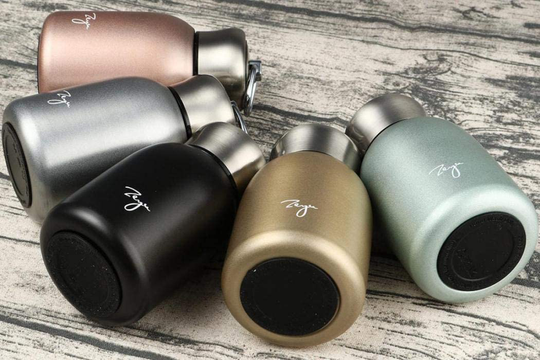 Mini 9 oz Stainless Steel Water Bottle, 280ML Vacuum Insulated Water Bottle Leak Proof Sport Tumbler Cup Hot and Cold Water Bottle (Silver)