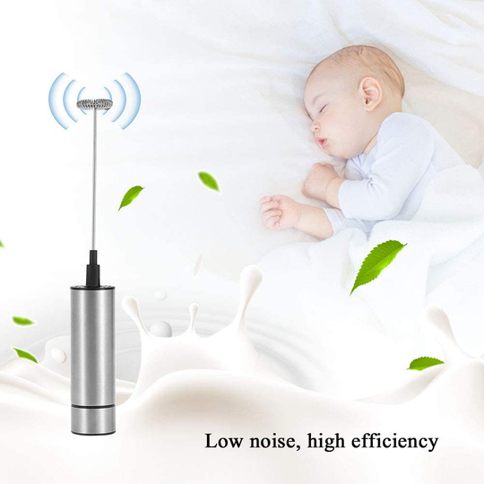 Junluck Foam Maker Electric High Speed Foam Maker, Mini Foamer, for Coffee Latte