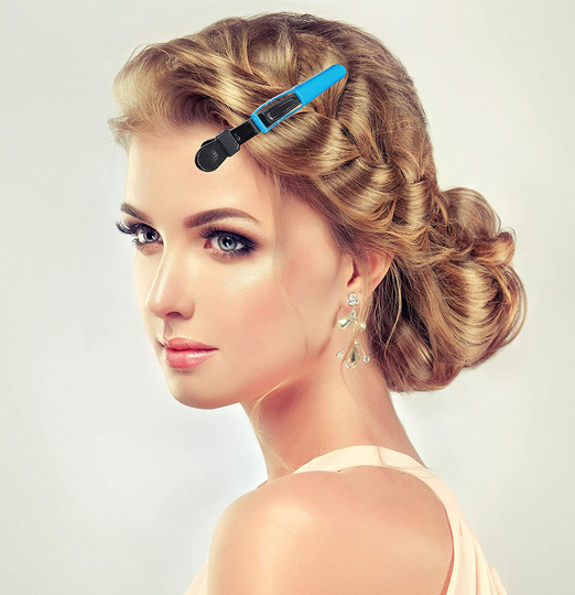 Hair Clips for Women by HH&LL – Wide Teeth & Double-Hinged Design – Alligator Styling Sectioning Clips of Professional Hair Salon Quality - 10Pack (Mixing)