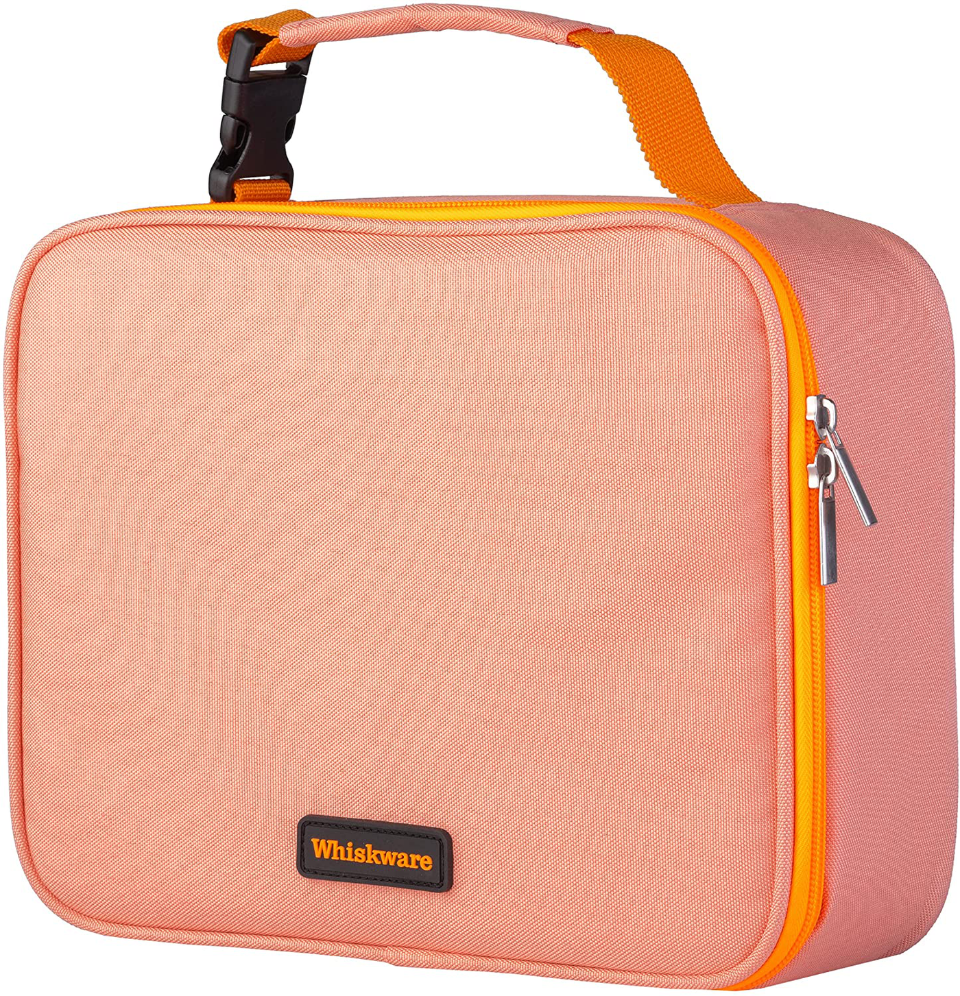 Whiskware Insulated Soft Cooler Lunch Box for School, Work, and Travel, One Size, Coral