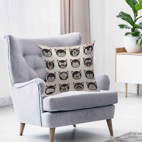Linen Throw Pillow Cushion Covers Home Sofa Decorative 18 X 18 Inch