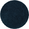 Unique Loom Solo Solid Shag Collection Area Modern Plush Rug Lush & Soft, 5' 0 x 5' 0, Navy Blue