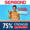 Sea Bond Secure Denture Adhesive Seals, Fresh Mint Uppers, Zinc Free, All Day Hold, Mess Free, 30 Count