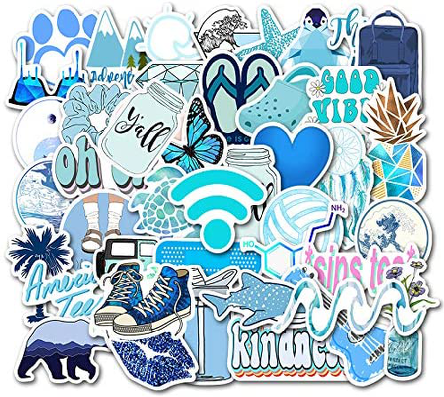 Vanson Stickers for Hydro Flask, 100 pcs Pack Cute Aesthetic Vinyl Stickers for Hydroflask Water Bottles Laptop Computer Skateboard, Waterproof Decal Stickers for Kids Women Adults, Teen Girl Gifts