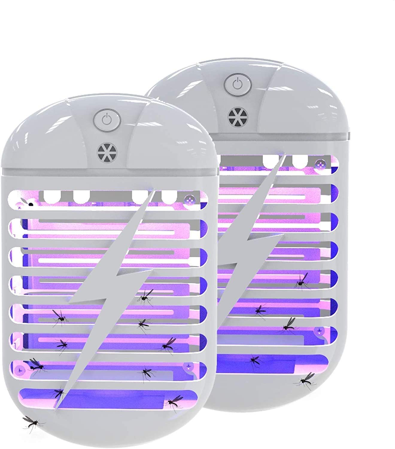 Winpest Electric Indoor Bug Zapper for Home, Indoor Bug Lights Zappers, Electric Bug Zapper Outdoor,Stink Bug Killer Indoor, Mouse Zapper, Indoor Bug Trap (2 Packs)