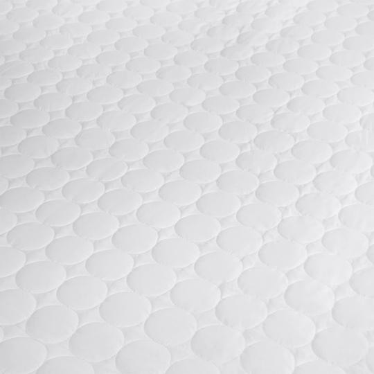 SUPERIOR Quilted Microfiber Mattress Pad Protector Cover, Hypoallergenic, Soft Quilted Fabric, Fully Elasticized Deep Pocket Skirt Accommodates 16-inch Mattress, White, Twin Size
