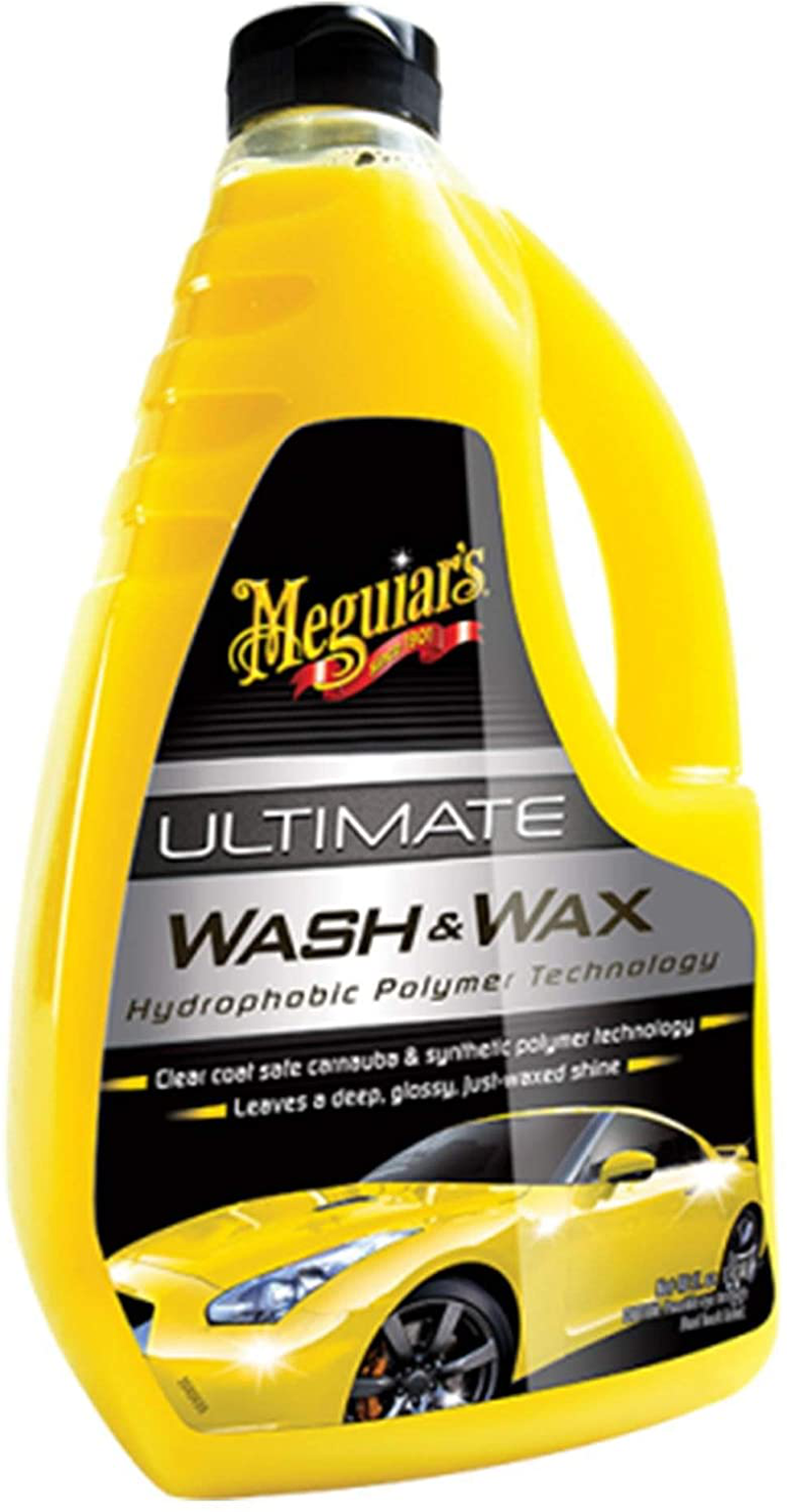Meguiar's Ultimate Wash & Wax Car Care Cleaning Kit Solution, 48 Ounces (2 Pack)