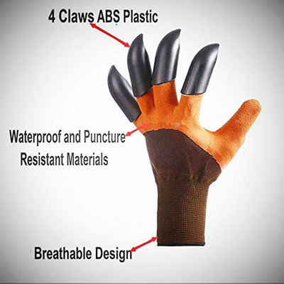 Claw Gardening Gloves for Digging and Planting, Garden Glove Claws Best Gift for Gardener and Women