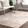 nuLOOM Cyn Abstract Area Rug, 3 x 5 Feet, Beige