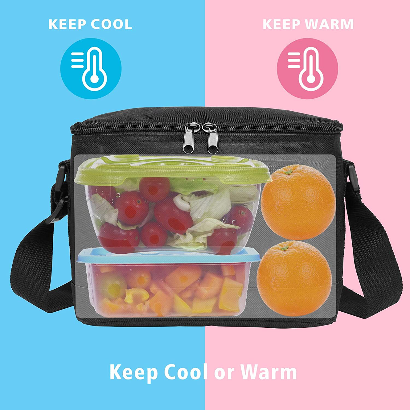 Insulated lunch Bag, AirBuyW 6 Cans Small Leak proof Insulated Cooler Box Tote Container Lunch Bag Pack With Adjustable Strap For Women Men