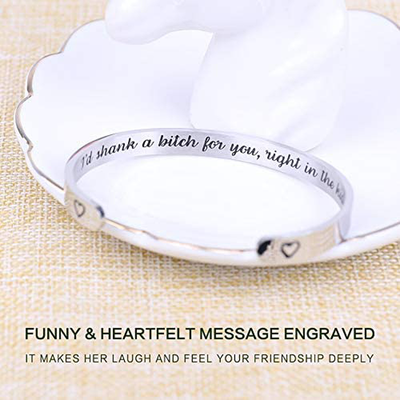 Hidden Message Bracelet - Meaningful Gifts for Women Best Friend , Unique Birthday Gifts, Come with Gift Box