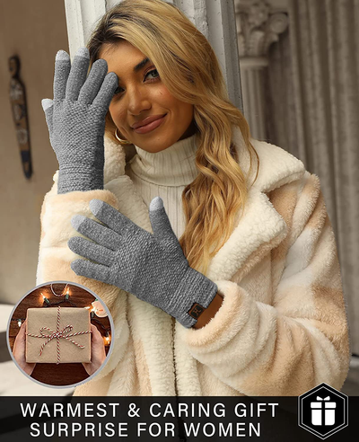 Women's Winter Touchscreen Gloves for Cold Weather