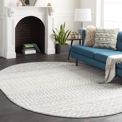 Artistic Weavers Chester Area Rug, 5' x 8' Oval, Grey