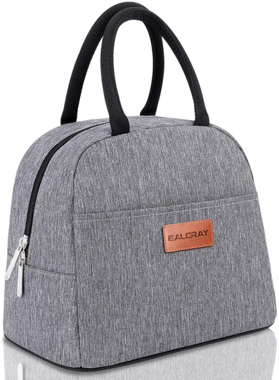 BALORAY Lunch Bag Tote Bag Lunch Bag for Women Lunch Box Insulated Lunch Container (Grey)