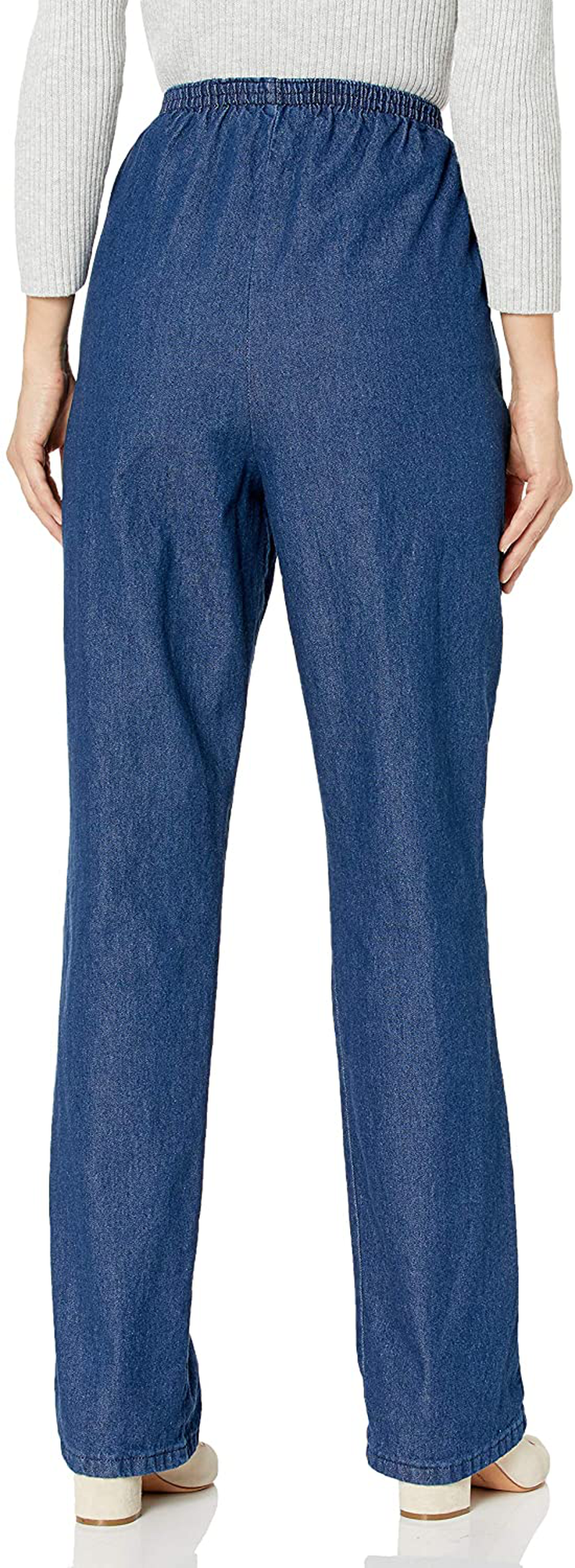 Chic Classic Collection Women's Cotton Pull-on Pant with Elastic Waist