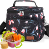 NIUTA Insulated Lunch Bag for Men/Womens, Lunch Box, Upgraded version Double Deck Reusable Lunch Pail (tulip)