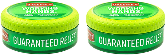 O'Keeffe's Working Hands Hand Cream, 3.4 ounce Jar, (Pack of 2)