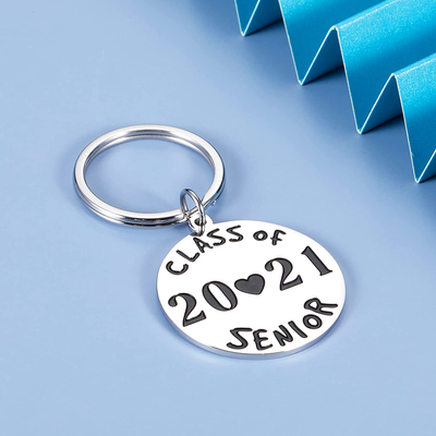 Class of 2021 Graduation Keychain Gifts Senior Students Women Men Inspirational Gifts for High School College Graduate Her Him Master Gift for Nurse Medical Mom to Son Daughter Present