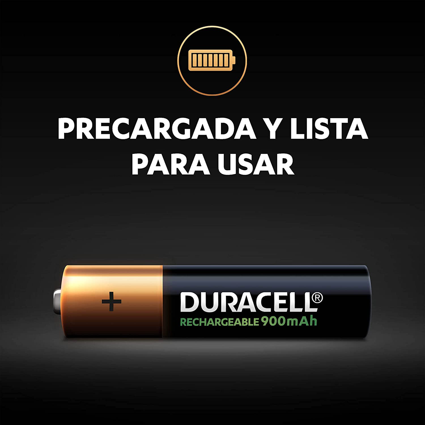 Duracell - Rechargeable AAA Batteries - long lasting, all-purpose Double A battery for household and business - 2 count