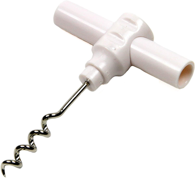 Chef Craft Select Travel Corkscrew, 6 inch, White