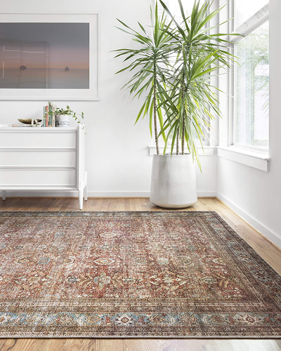 Loloi II Layla LAY-05 Ocean Traditional Runner Rug 2'-6" x 7'-6"
