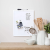 U Brands Contempo Magnetic 11" x 14" Dry Erase Board, White Frame, Magnet and Marker Included