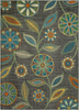 Maples Rugs Reggie Floral Non Skid 2pc Kitchen Rugs Set [Made in USA] Washable Floor Mat for Under Sink, Entryway, and Laundry Multi, 2pc Set, Beige