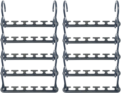 Wonder Hanger Max New & Improved, Pack of 24 – Triples Closet Space for Easy, Effortless, Wrinkle-Free Clothes, Comes Fully Assembled, White