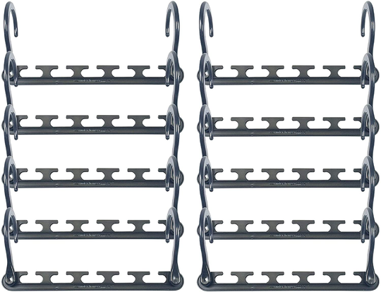 Wonder Hanger Max New & Improved, Pack of 24 – Triples Closet Space for Easy, Effortless, Wrinkle-Free Clothes, Comes Fully Assembled, White