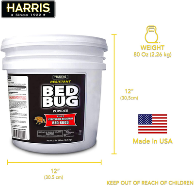 HARRIS Bed Bug Killer Powder, 5lb