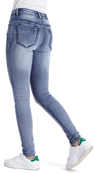 CJH DREAM Women's Juniors Jeans & Cotton Stretch Super Soft Skinny Jeans for Women Mid-Waist