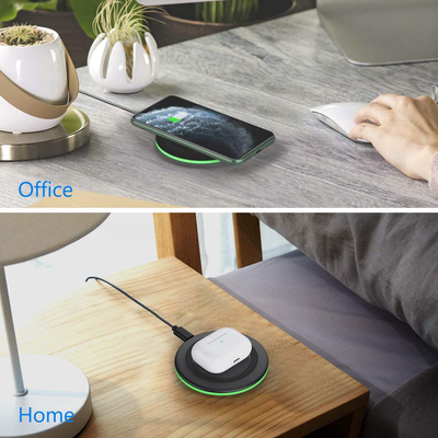 2 Pack Wireless Charger Qi-Certified 10W Max Fast Wireless Charging Pad 