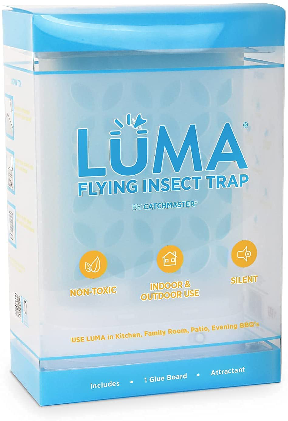 Catchmaster Luma Flying Insect Trap - for Flies, Moths, Gnats, Fruit Flies - Non-Toxic Fly Trap