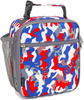FlowFly Kids Lunch box Insulated Soft Bag Mini Cooler Back to School Thermal Meal Tote Kit for Girls, Boys, Red Camo