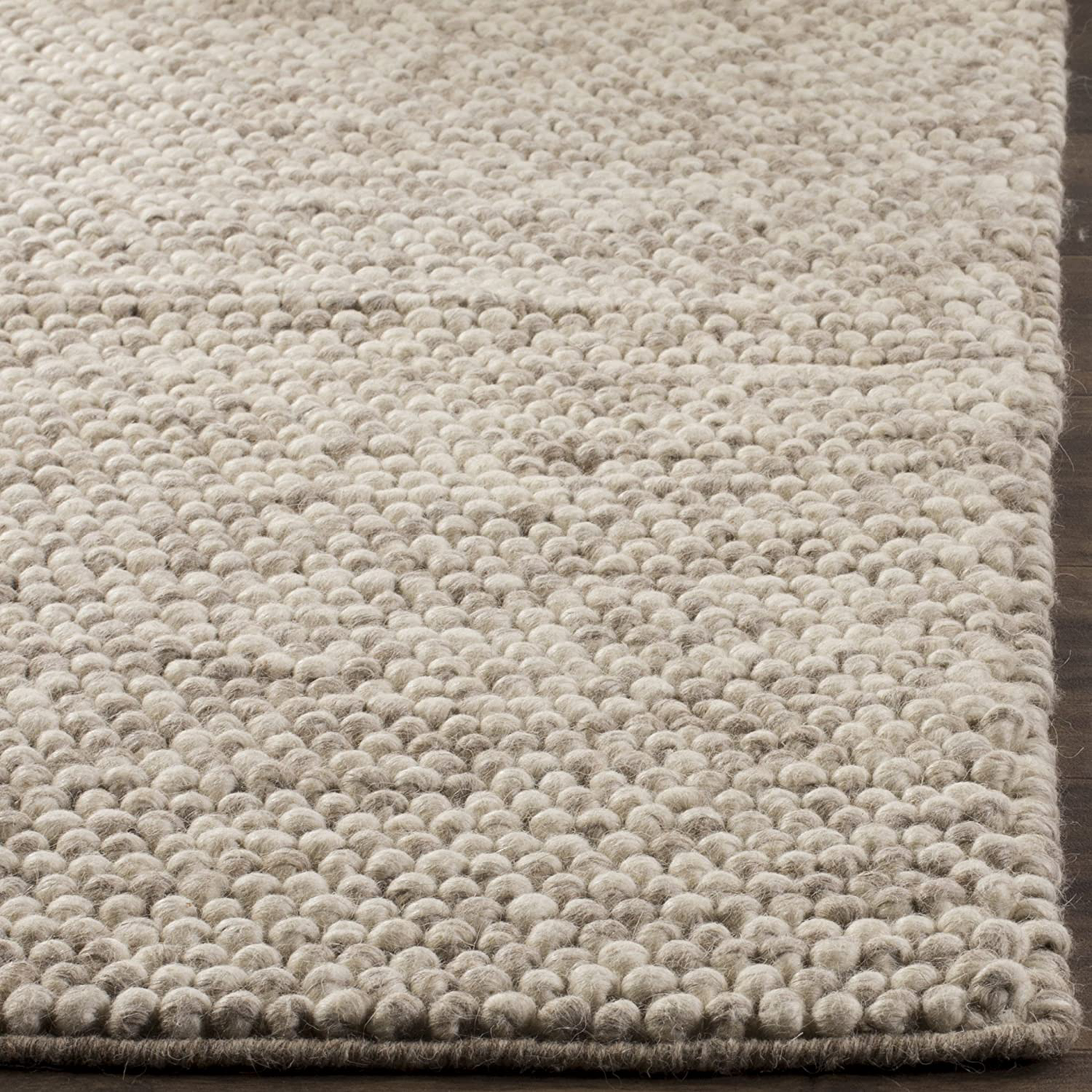 Safavieh Natura Collection NAT620A Handmade Premium Wool Accent Rug, 2' x 3', Ivory