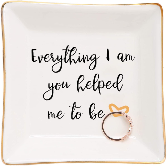 Everything I Am You Helped Me to Be-Mother/Stepmom/Bonus Mom Gifts for Thanksgiving Day Birthday Christmas