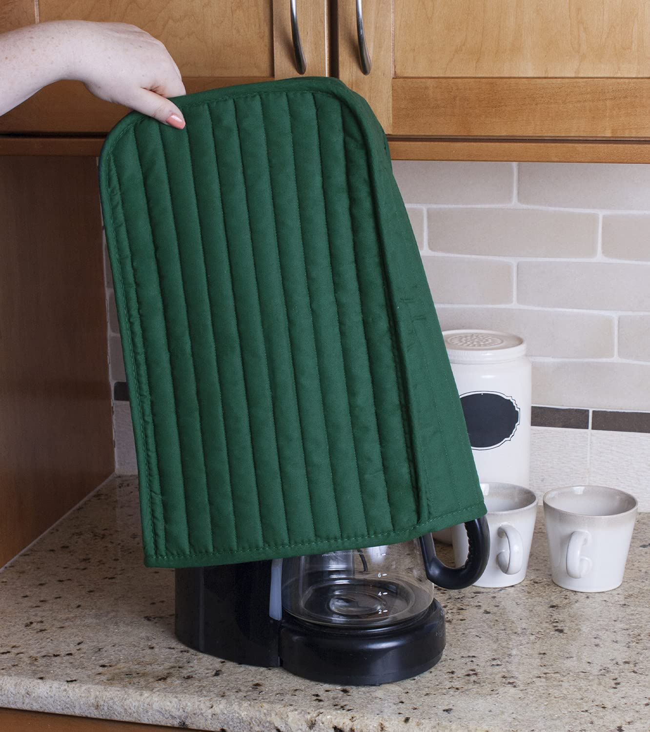 Ritz Coffee Maker Cover, Dark Green