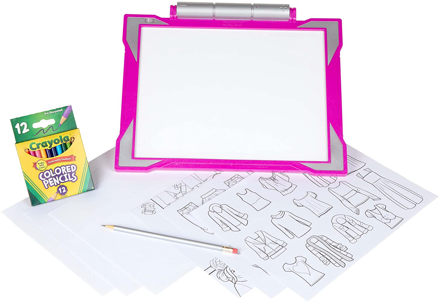 Crayola Light Up Tracing Pad Pink, Gifts for Girls & Boys, Age 6, 7, 8, 9