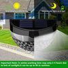 Solar Outdoor Courtyard Lamp Household led Human Sensation Rural Waterproof Wall Lamp Indoor and Outdoor Semi-Circular Wall Deck Lighting Black and White, Two Colors Optional (Black-2)