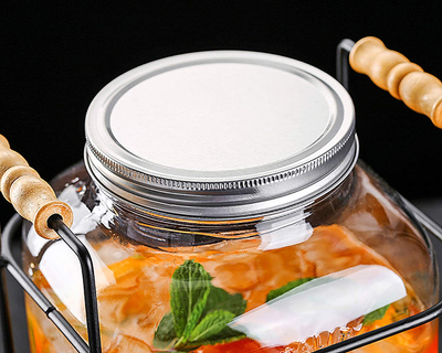 Penta Angel 12Pcs Regular Mouth Canning Lids Leak Proof Metal Round Secure Food Storage Split-Type Canning Jar Bottle Caps for Mason Jars (Silver)