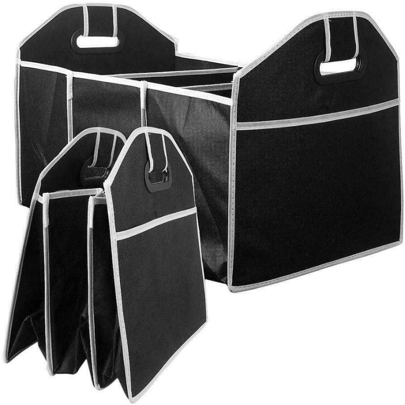 Extra Large Trunk Organizer and Foldable Storage with 3 Compartments