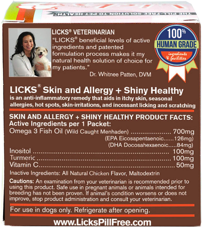 Licks - Allergy Relief for Dogs - Allergy Immune Supplement- LiquiPaks - 10 Use