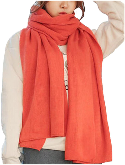 Wander Agio Womens Warm Winter Infinity Scarves Set Blanket Scarf Pure Color