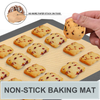 Set of 4 Silicone Baking Mat Set -100% Non-Stick Reusable Food Safe Tray Pan Sheet Liners
