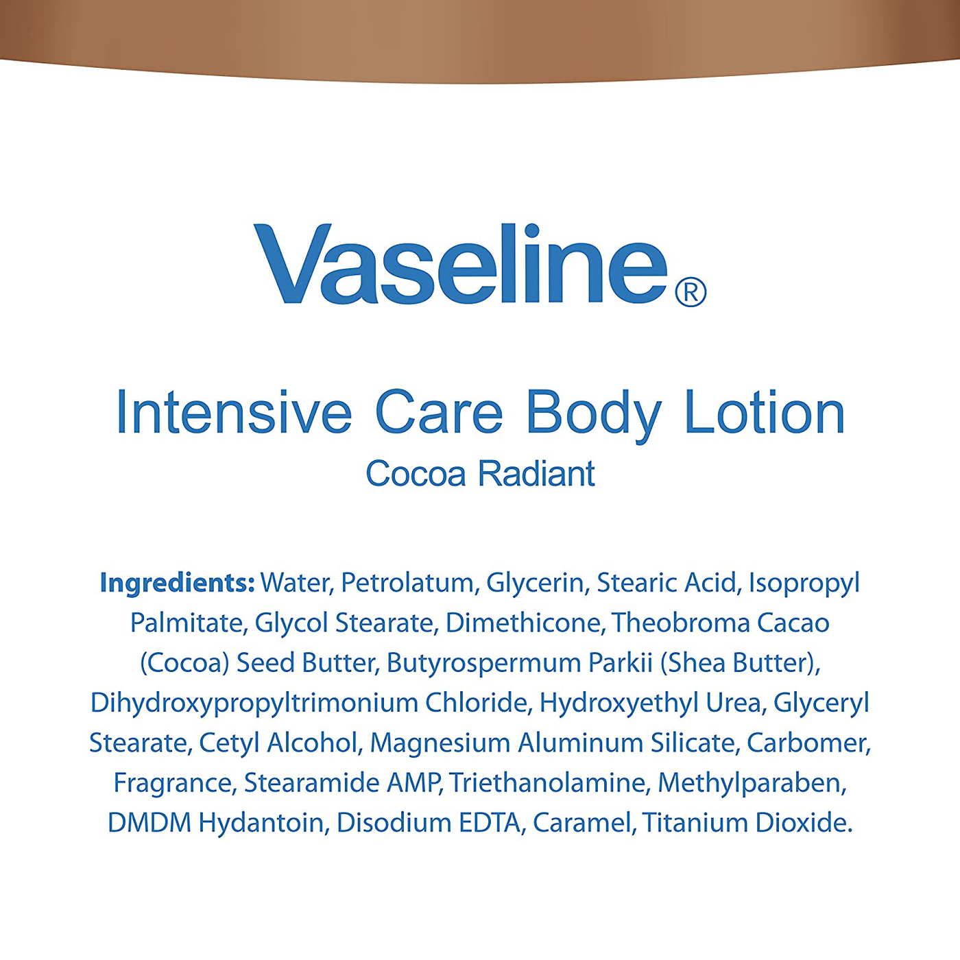 Vaseline Intensive Care Body Lotion, Cocoa Radiant, 20.3 Fl Oz (Pack of 3)