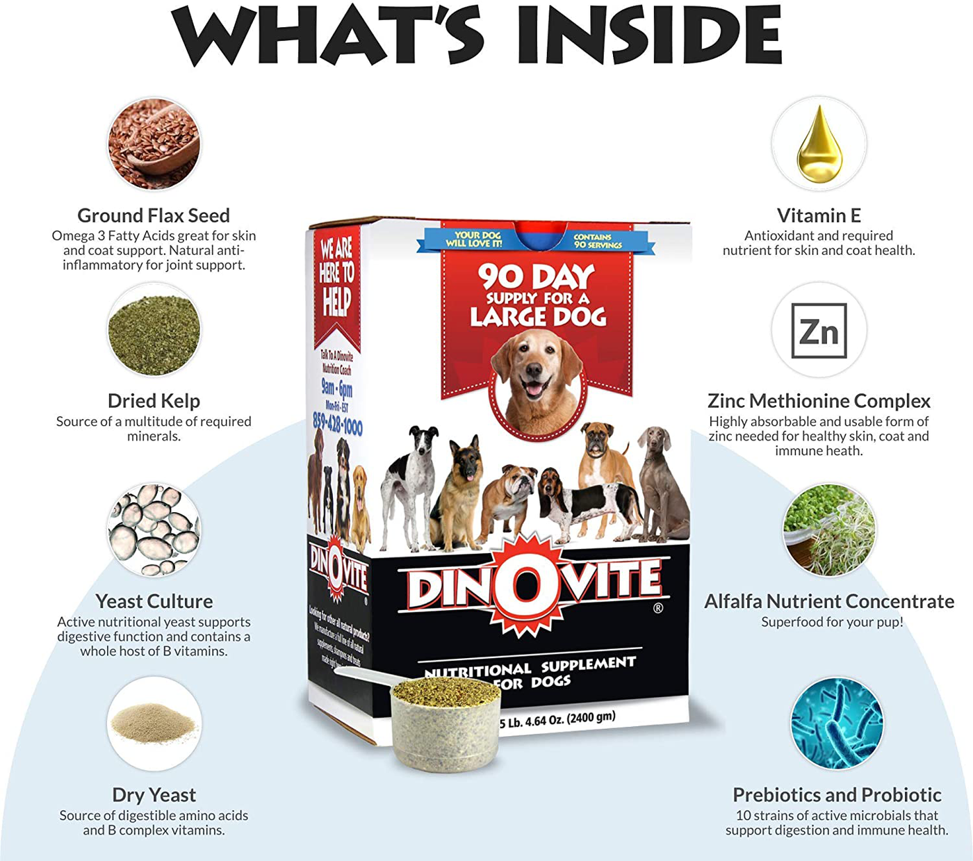 Dog Supplement - Immune + Digestive, Skin + Coat Support, Vitamins, Minerals, Omega 3